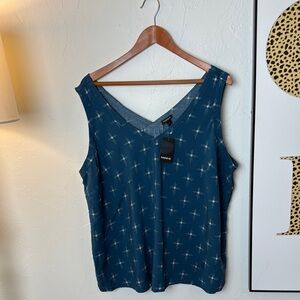 Torrid NWT Women's Blue Sleeveless Top